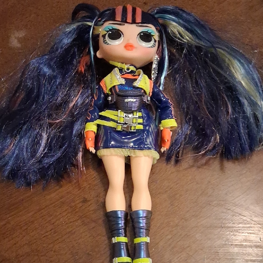 Fashion Doll with Blue and Orange Outfit